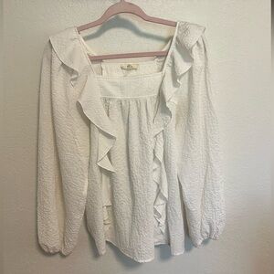 Entro Ruffle & Balloon Sleeve Blouse